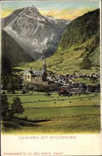 Ak Lungern Kanton Obwalden, Ort mit Wylerhorn