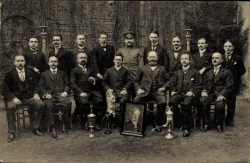 Ak Magdeburg an der Elbe, Stenographen Verein, Mitglieder, Gruppenbild