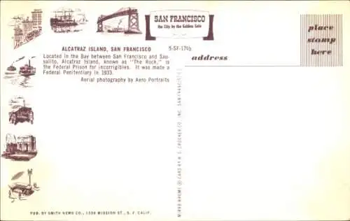 Ak San Francisco Kalifornien USA, Alcatraz Island