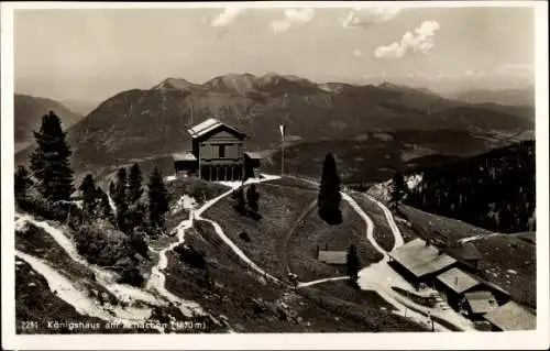 Ak Garmisch Partenkirchen in Oberbayern, Königshaus am Schachen