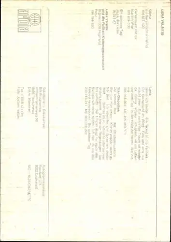 Ak Schauspielerin und Sängerin Lena Valaitis, Portrait, Autogramm