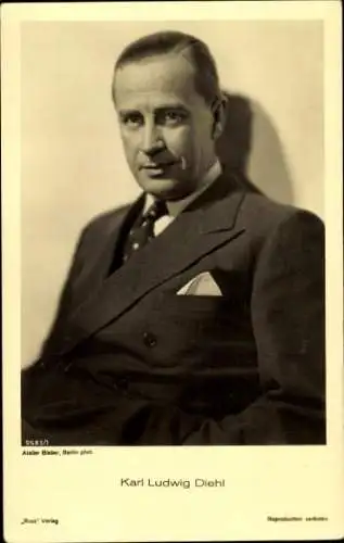Ak Schauspieler Karl Ludwig Diehl, Portrait