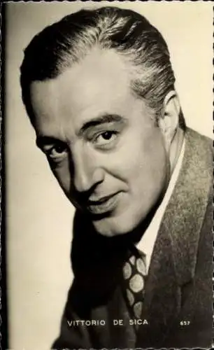 Ak Schauspieler Vittorio de Sica, Portrait