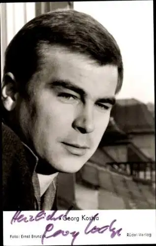 Ak Schauspieler Georg Kostya, Portrait, Autogramm