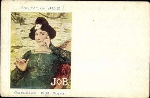 Jugendstil Künstler Ak Maxence, Collection Job, Calendrier 1903