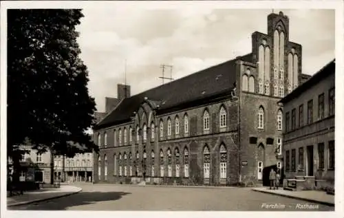 Ak Parchim in Mecklenburg, Rathaus