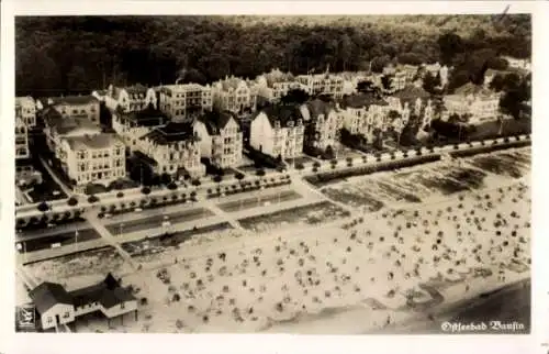 Ak Ostseebad Bansin auf Usedom, Luftaufnahme