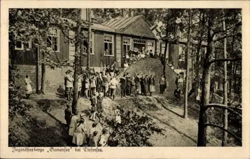 Ak Tiefensee Werneuchen im Kreis Barnim, Jugendherberge Samensee, DJH