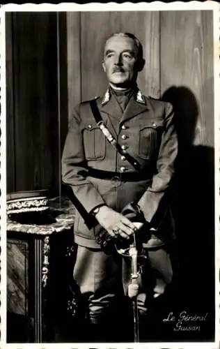 Ak Henri Guisan, General der Schweizer Armee, II WK