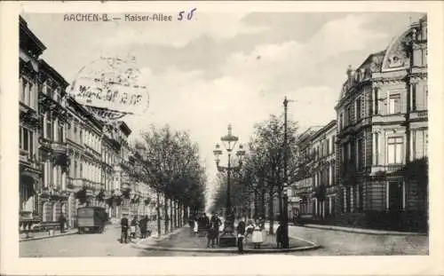 Ak Aachen, Kaiser Allee