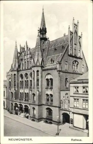 Ak Neumünster in Holstein, Rathaus