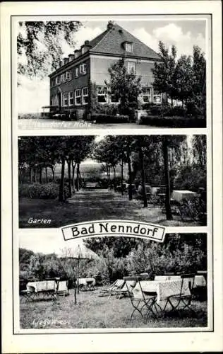 Ak Bad Nenndorf an der Weser, Nenndorfer Höhe, Garten, Liegewiese