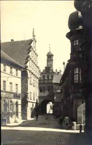 Foto Ak Marktbreit am Main Unterfranken, Straßenpartie, Tor