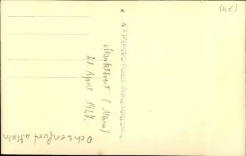 Foto Ak Marktbreit am Main Unterfranken, Straßenpartie, Tor