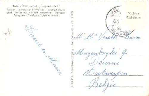 Ak Rech an der Ahr, Gesamtansicht, Hotel Restaurant Essener Hof