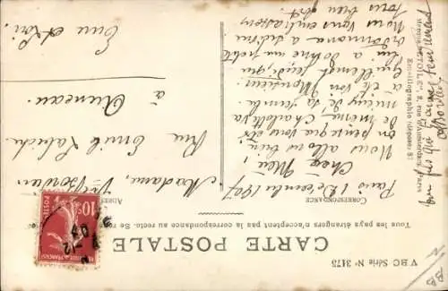 Ak Mädchen spielt mit einem Diabolo