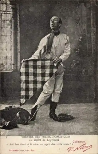 Ak Theatre des Folies-Dramatiques, le Billet de Logement, Soldat