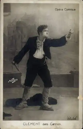 Ak Opernsänger Clement, Opernszene, Carmen