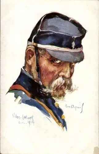 Künstler Ak Dupuis, E., Französischer Soldat, Portrait