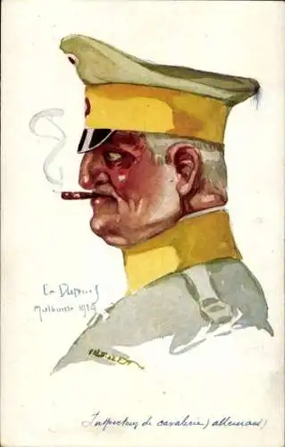 Künstler AK Dupuis, E., Deutscher Offizier in Uniform, Inspekteur der Kavallerie