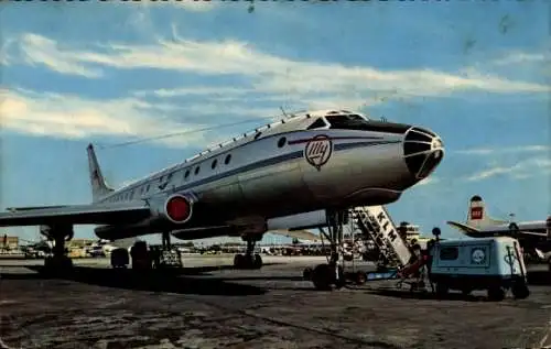 Ak Flughafen Schiphol, Passagierflugzeug Tupolew Tu-104, Aeroflot