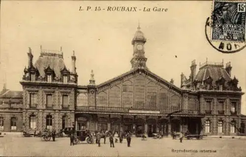 Ak Roubaix Nord, Bahnhof