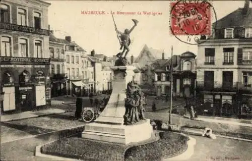 Ak Maubiège Nord, Wattignies-Denkmal