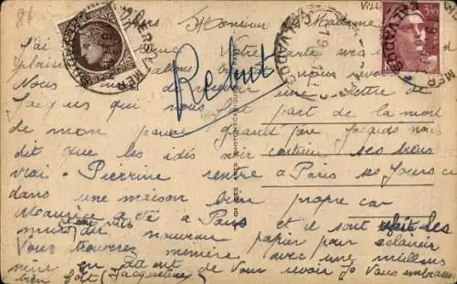 Ak Villers sur Mer Calvados, Villa Ste-Julie, Gärten