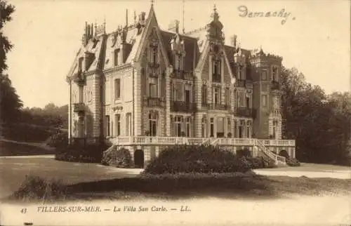 Ak Villers sur Mer Calvados, Villa San Carlo