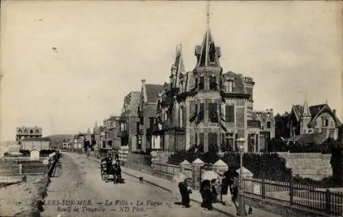 Ak Villers sur Mer Calvados, Villa La Vague, Route de Trouville