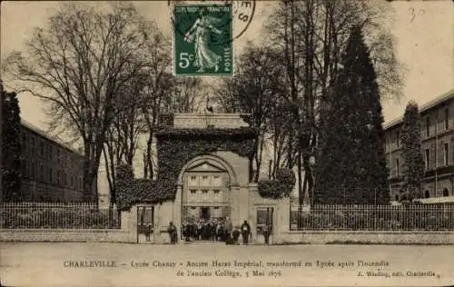 Ak Charleville Ardennes, Lycée Chanzy, Ancien Haras Imperial