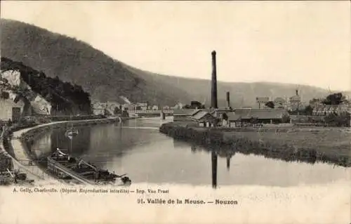 Ak Nouzon Nouzonville Ardennes, Vallee de la Meuse