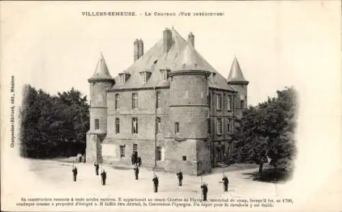 Ak Villers Semeuse Ardennes, Le Chateau