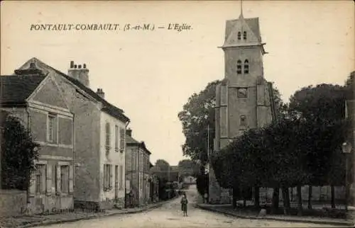 Ak Pontault Combault Seine et Marne, Kirche