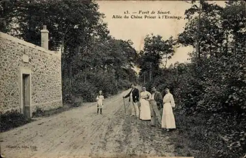 Ak Forêt de Sénart Essonne, Allee du Chene Prieur a l'Ermitage