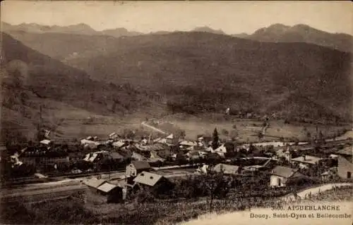 Ak Aigueblanche Savoie, Panorama, Doucy, Saint Oyen, Bellecombe