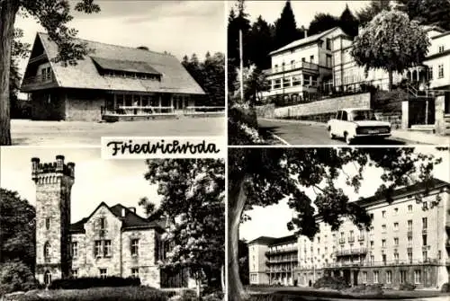 Ak Friedrichroda, Heuberghaus am Rennsteig, Sanatorium Tannenhof, FDGB Erholungsheim W. Ulbricht