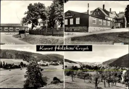 Ak Holzhau Rechenberg Bienenmühle Erzgebirge, Teilansichten, Fischerbaude,