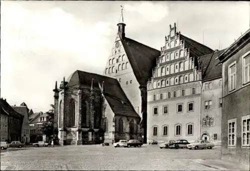 Ak Freiberg in Sachsen, Dom, Bergbaumuseum, Untermarkt