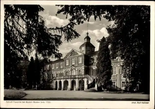 Ak Baden Baden am Schwarzwald, Schloss Favorite