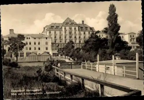 Ak Ostseebad Heringsdorf auf Usedom, Erholungsheim Solidarität