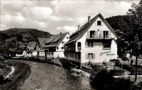 Ak Schenkenzell im Schwarzwald, Teilansicht, Gästehaus Ochsen