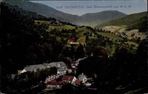 Ak Bad Peterstal Griesbach im Schwarzwald Baden, Teilansicht, Panorama