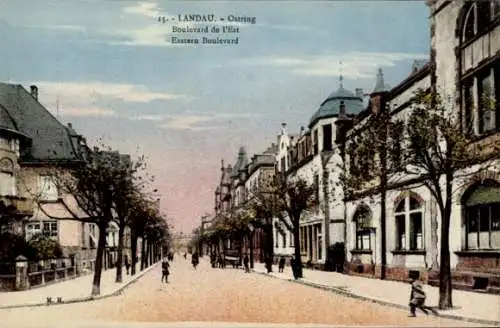 Ak Landau in der Pfalz, Boulevard de l´Est, Eastern Boulevard