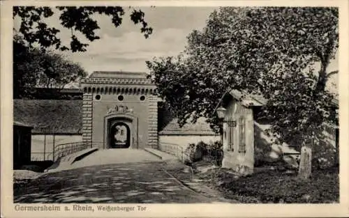 Ak Germersheim am Rhein, Weißenburger Tor