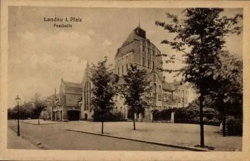 Ak Landau Pfalz, Festhalle