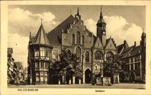 Ak Hildesheim in Niedersachsen, Rathaus