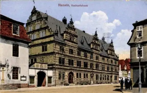 Ak Hameln an der Weser Niedersachsen, Hochzeitshaus