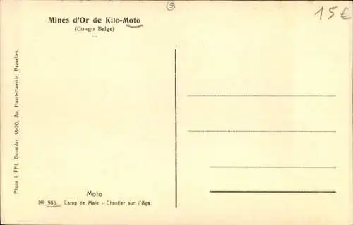 Ak Kilo Zaire, Männerlager, Goldminen