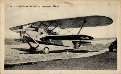 Ak Istres Bouches-du-Rhône, Flugzeug, Levasseur Marin